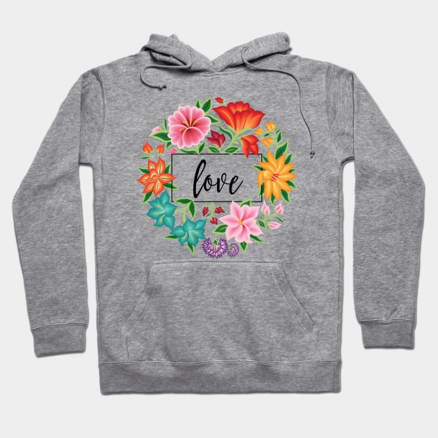 Floral Love Hoodie by Akbaly